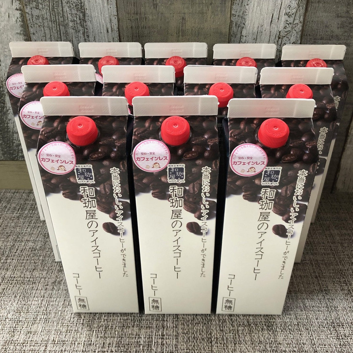 和珈屋のアイスコーヒー 無糖 24本セット アイスコーヒー リキッド カフェインレス （無糖）1,000ml