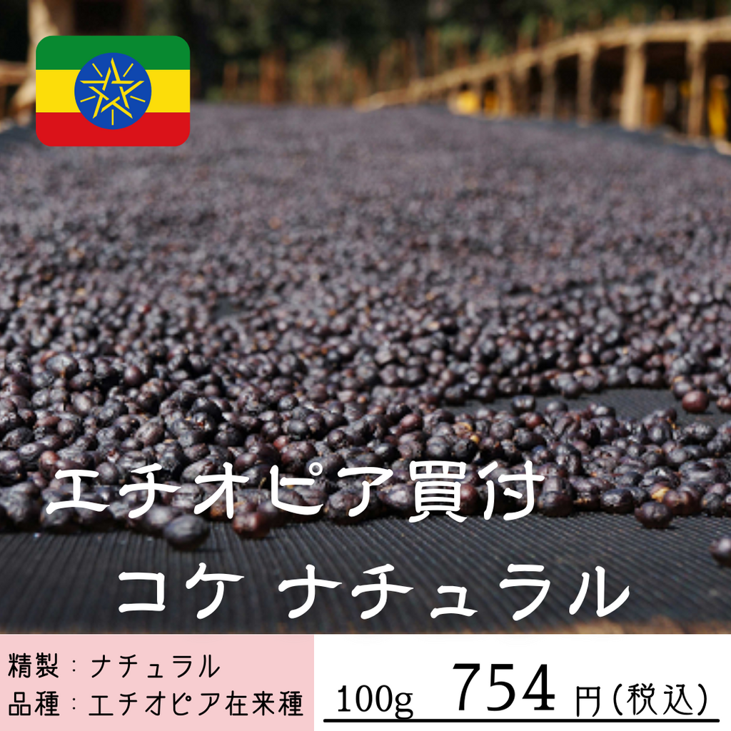 【新発売のコーヒー豆】エチオピア　コケ　ナチュラル