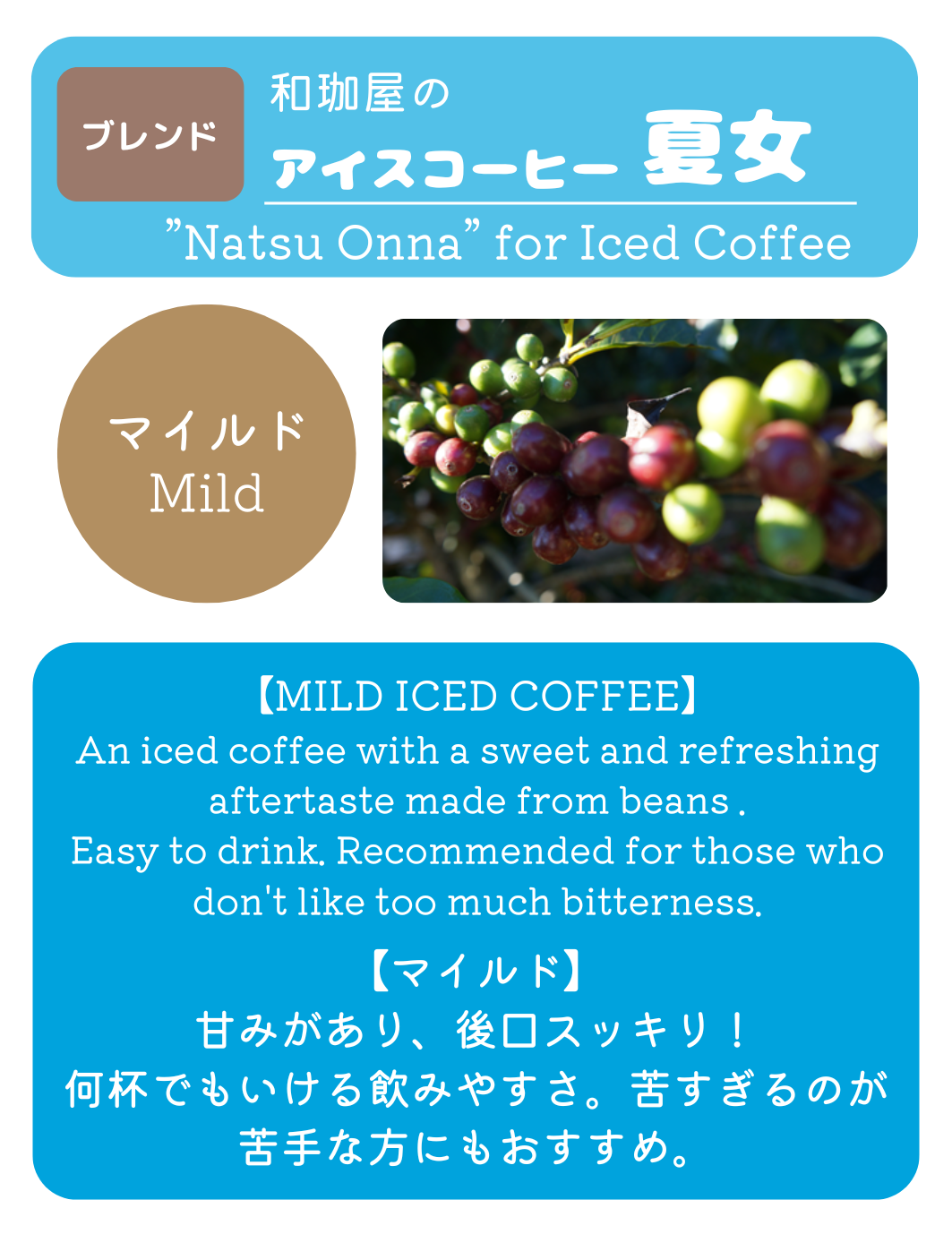 わこや の アイスコーヒーブレンド 夏女